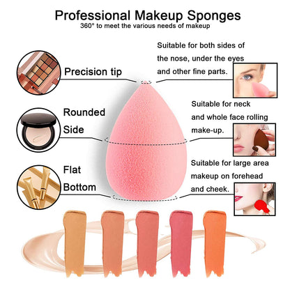 Light Pink | Ultra-Soft | Smooth | Makeup Blender | Applicator | Vegan | Latex-Free | Beauty Sponge