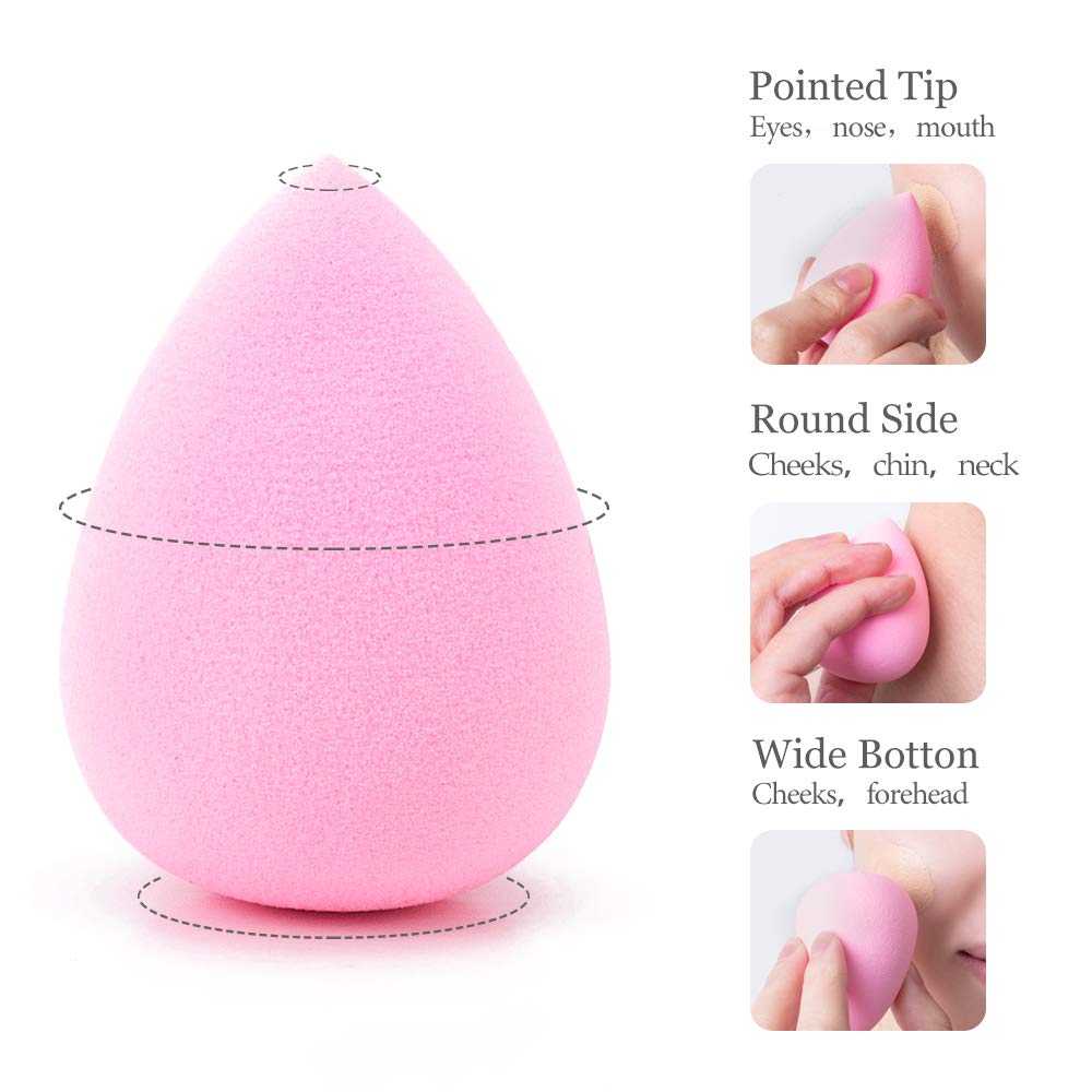 Light Pink | Ultra-Soft | Smooth | Makeup Blender | Applicator | Vegan | Latex-Free | Beauty Sponge