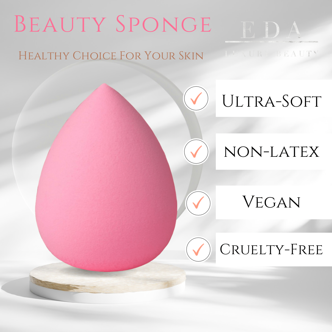 Light Pink | Ultra-Soft | Smooth | Makeup Blender | Applicator | Vegan | Latex-Free | Beauty Sponge