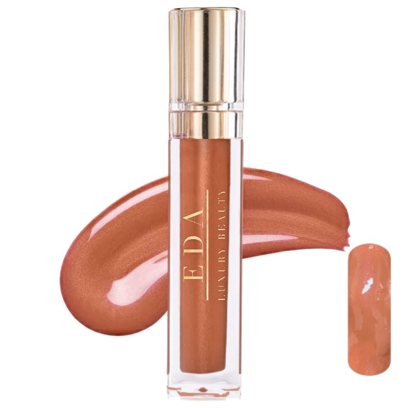 Treasure | Peachy Nude | Diamond Shine Lip Gloss | Liquid Lipstick