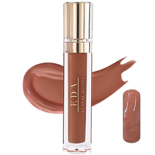 Chic Glam | Nude Shiny Brown | Diamond Shine Lip Gloss | Liquid Lipstick