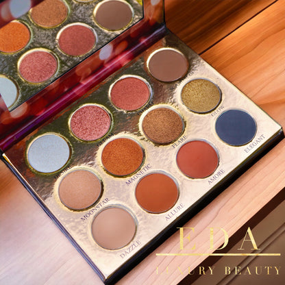 Exotic | Multi-Color | Matte | Metallic | Shimmer | High-Pigmented | Long-Wear | Vegan | Eyeshadow Palette